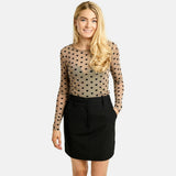 Liberté LIBERTÈ dame mesh LS Blouse SAND HEART