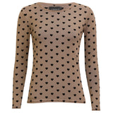 Liberté LIBERTÈ dame mesh LS Blouse SAND HEART