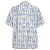 Liberté LIBERTÉ dame skjorte MIE Shirt CREME BLUE MUSSEL