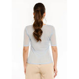 Liberté LIBERTÉ dame t-shirt MESH DOT T-shirt Light blue