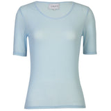 Liberté LIBERTÉ dame t-shirt MESH DOT T-shirt Light blue