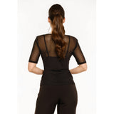 Liberté LIBERTÉ dame t-shirt MESH T-shirt Black