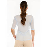 Liberté LIBERTÉ dame t-shirt MESH T-shirt Light blue