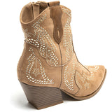 SHOES Jacqueline dame cowboystøvler 9676A Restudsalg Camel