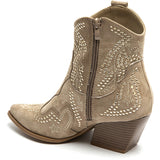 SHOES Jacqueline dame cowboystøvler 9676A Restudsalg Kaki