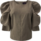 Liberté Liberte dame bluse WINNIE Restudsalg Mocca