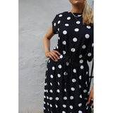 Liberté Liberte dame bukser ALMA Restudsalg black big dot