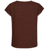 Liberté Liberté dame t-shirt 9581 ALMA T-shirt BROWN BLACK HEART