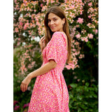 Liberté Liberté kjole gro Dress Pink Flower