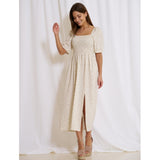 Liberté Liberté kjole gro Dress Sand Flowers