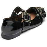SHOES Livia dame ballerina sko 9725 Shoes Black