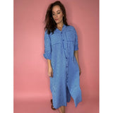 LULULIA Lululia Dame Kjole LuLiva 1985LU. Dress Blue Royal