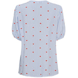 LULULIA Lululia Dame Skjorte LuBella 6191 Shirt Celeste Heart