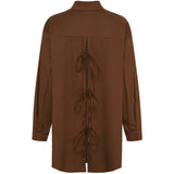 LULULIA Lululia Dame Skjorte LuVanessa 7178 Shirt Brown