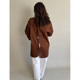 LULULIA Lululia Dame Skjorte LuVanessa 7178 Shirt Brown