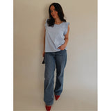 LULULIA Lululia Dame Top LuTanja 82708 Top Celeste2389