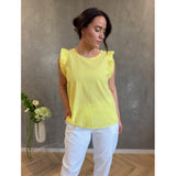 LULULIA Lululia Dame Top LuTanja 82708 Top Giallo3275