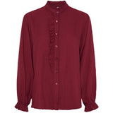 LULULIA Lululia dame bluse LuEllen 5897 Shirt Bordeaux