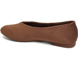 SHOES Luppa dame ballerina sko 9871 Shoes Brown