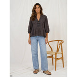 MARTA DU CHATEAU Marta Du Chateau Dame Bluse MdcSafiya Blouse Castagno