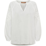 MARTA DU CHATEAU Marta Du Chateau Dame Bluse MdcSevina Blouse Offwhite