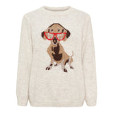 MARTA DU CHATEAU Marta Du Chateau Dame Strik MdcCoraline 9852 Knit Beige Melange