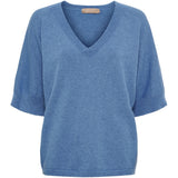 MARTA DU CHATEAU Marta Du Chateau Dame Strik MdcInaya 9587 Knit Jeans Blue Melange