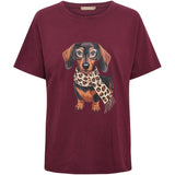 MARTA DU CHATEAU Marta Du Chateau Dame T-Shirt MDCINGE T-shirt Bordeaux