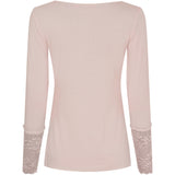 MARTA DU CHATEAU Marta Du Chateau dame bluse 11297 T-shirt long sleeves Cipria