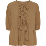 MARTA DU CHATEAU Marta Du Chateau dame bluse MdcAngela Restudsalg Macchiato