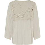 MARTA DU CHATEAU Marta Du Chateau dame bluse MdcCaterina 5616 Restudsalg Sabbia