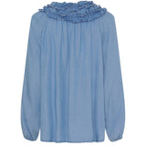 MARTA DU CHATEAU Marta Du Chateau dame bluse MdcJulietta Blouse Light blue