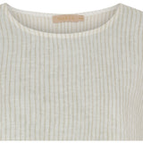 MARTA DU CHATEAU Marta Du Chateau dame bluse MdcNatalie Restudsalg Panna Beige 1752 Stripe
