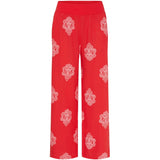 MARTA DU CHATEAU Marta Du Chateau dame bukser MdcAnette Restudsalg Red/WhitePrint