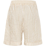MARTA DU CHATEAU Marta Du Chateau dame shorts 61072 Shorts Beige Stripe