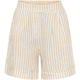 MARTA DU CHATEAU Marta Du Chateau dame shorts 61072 Shorts Beige Stripe