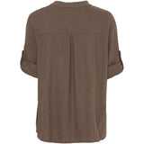 MARTA DU CHATEAU Marta Du Chateau dame skjorte 85137-1 Restudsalg Cold brown
