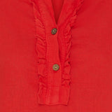 MARTA DU CHATEAU Marta Du Chateau dame skjorte 85137-1 Restudsalg Red