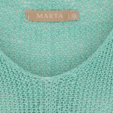 MARTA DU CHATEAU Marta Du Chateau dame strik 7010 Knit Aqua