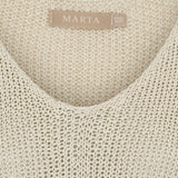 MARTA DU CHATEAU Marta Du Chateau dame strik 7010 Knit Cream103