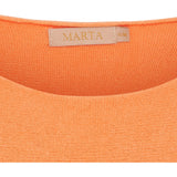 MARTA DU CHATEAU Marta Du Chateau dame strik MDCDagmar 5001 Knit Orange Fluo