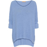 MARTA DU CHATEAU Marta Du Chateau dame strik MdcMille 18236 Restudsalg Skyblue