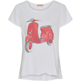 MARTA DU CHATEAU Marta Du Chateau dame t-shirt MdcMarie 1535 Restudsalg Red Scooter