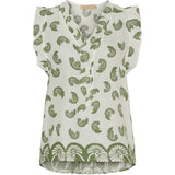 MARTA DU CHATEAU Marta Du Chateau dame top MdcElke Restudsalg White/Military