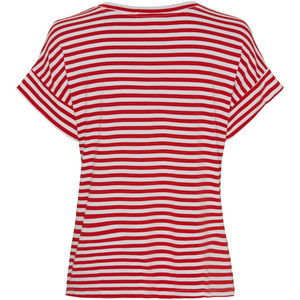 MARTA DU CHATEAU Marta Du Chateau t-shirt 85356 T-shirt White/Rosso Stripe