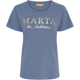 MARTA DU CHATEAU Marta du Chateau Dame T-shirt MT002 T-shirt Denim Blue