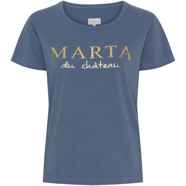 MARTA DU CHATEAU Marta du Chateau Dame T-shirt MT002 T-shirt Denim Blue