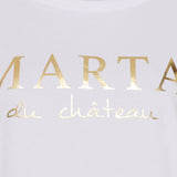 MARTA DU CHATEAU Marta du Chateau Dame T-shirt MT002 T-shirt Optisk White