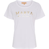 MARTA DU CHATEAU Marta du Chateau Dame T-shirt MT002 T-shirt Optisk White