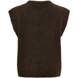 MARTA DU CHATEAU Marta du Chateau Dame Vest MdcCelestia 9980 Knit Vest Brown
